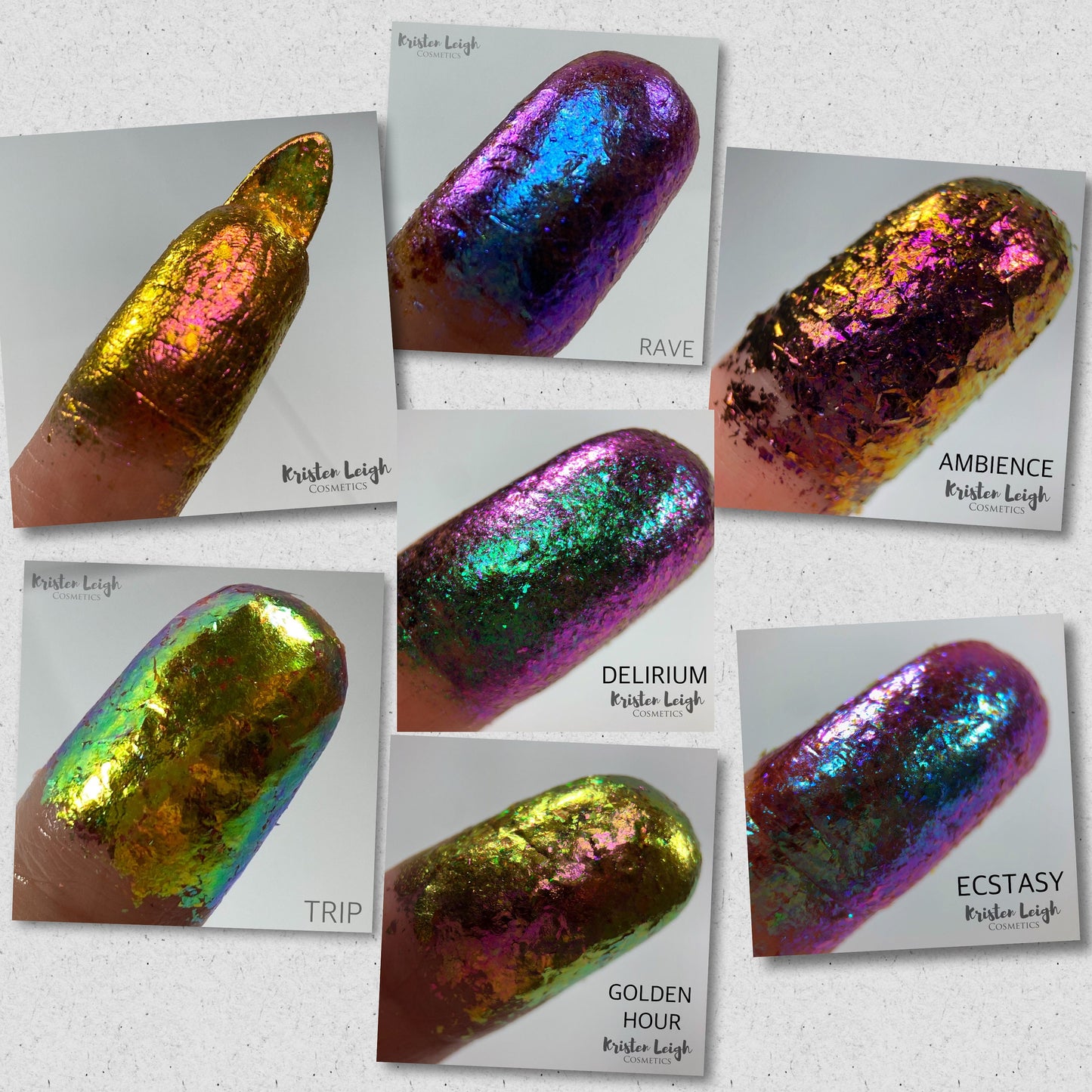 Extreme Multichrome Eyeshadow Flakes Collection