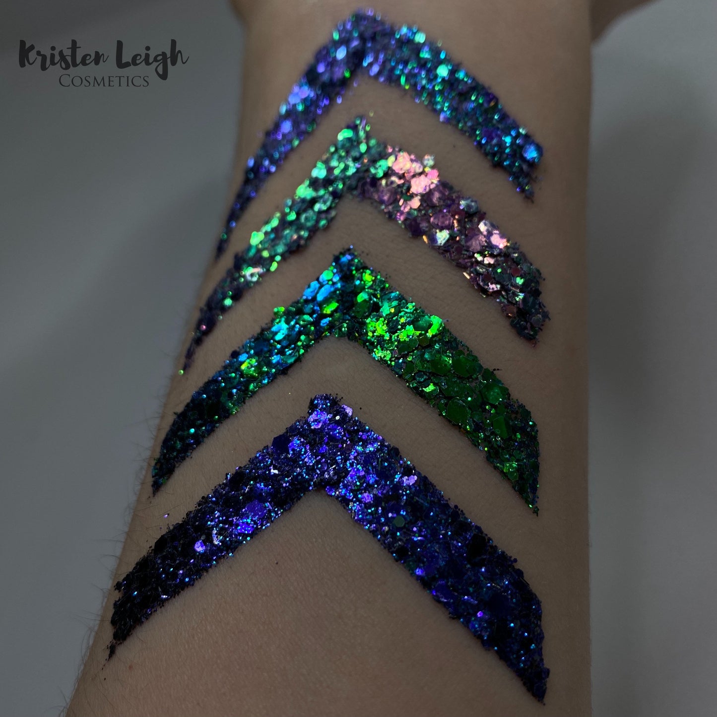 Large Particle/ Chunky Multichrome Glitter Gels