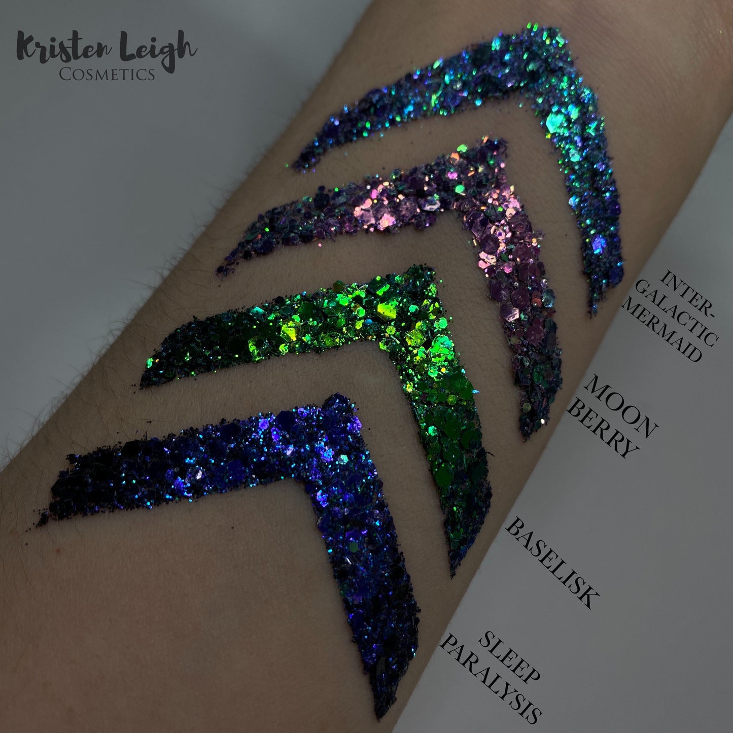 Multichrome Glitter Gels