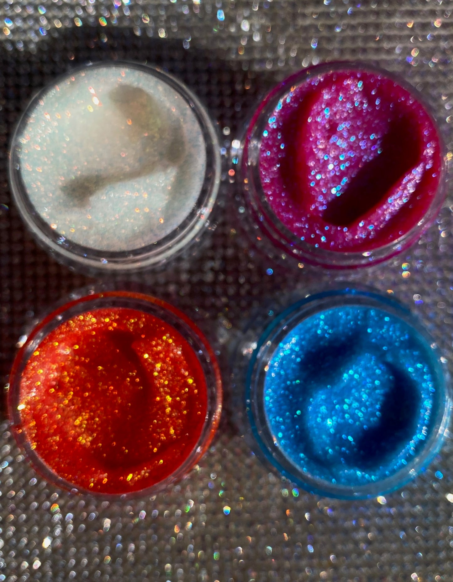 Small Particle Multichrome Glitter Gels