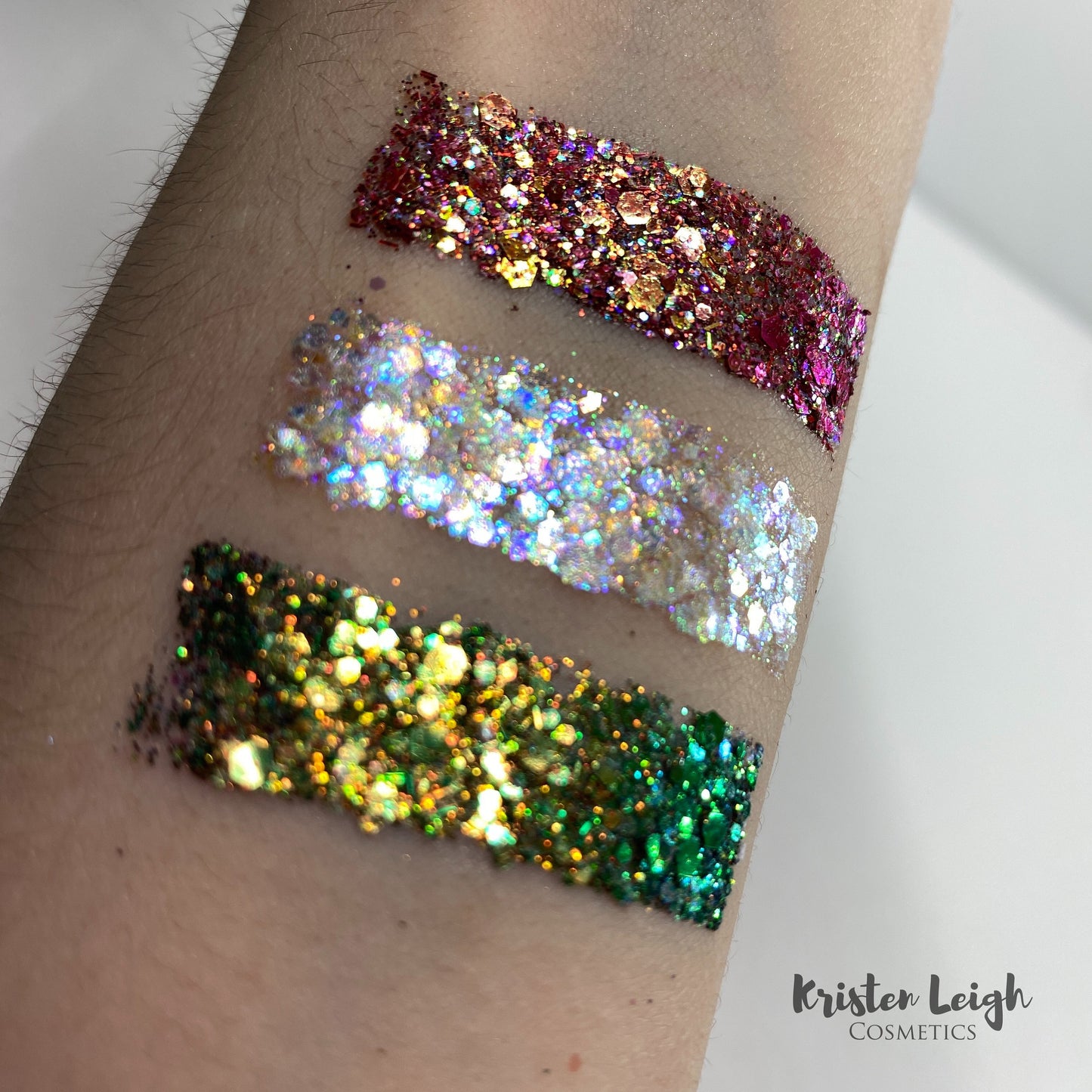 Large Particle/ Chunky Multichrome Glitter Gels